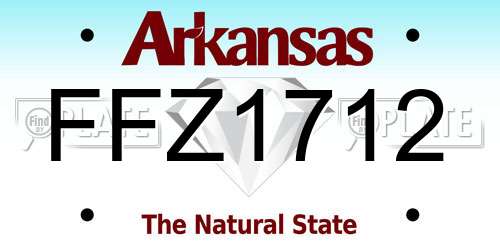 FFZ1712 Arkansas License Plate