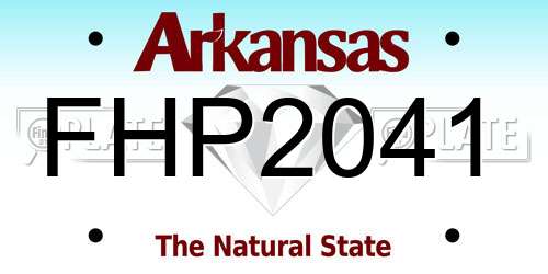 FHP2041 Arkansas License Plate