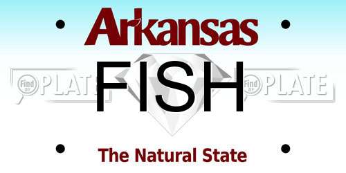 FISH Arkansas License Plate