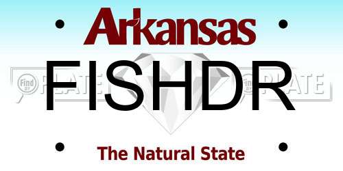 FISHDR Arkansas License Plate
