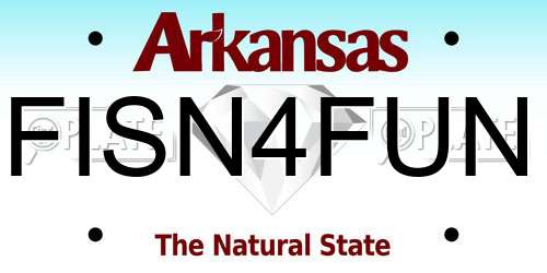 FISN4FUN Arkansas License Plate