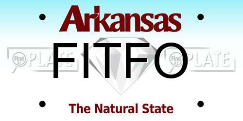 FITFO Arkansas License Plate