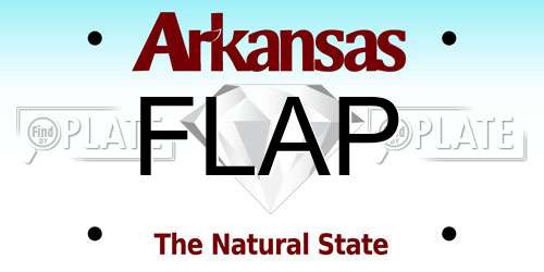 FLAP Arkansas License Plate