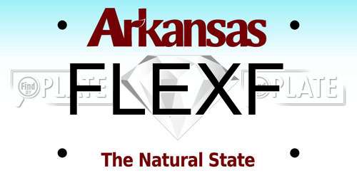 FLEXF Arkansas License Plate