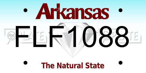 FLF1088 Arkansas License Plate
