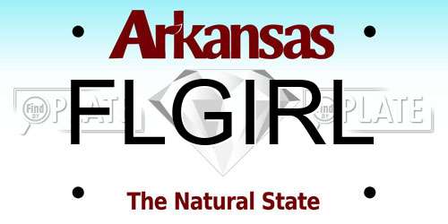 FLGIRL Arkansas License Plate