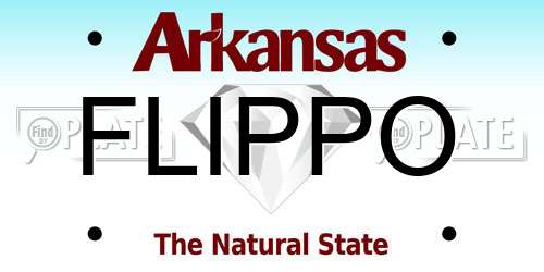 FLIPPO Arkansas License Plate