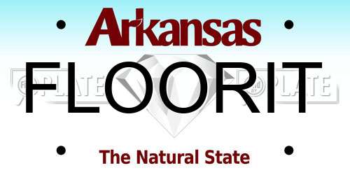 FLOORIT Arkansas License Plate