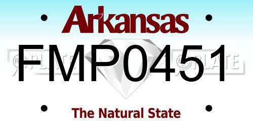 FMP0451 Arkansas License Plate