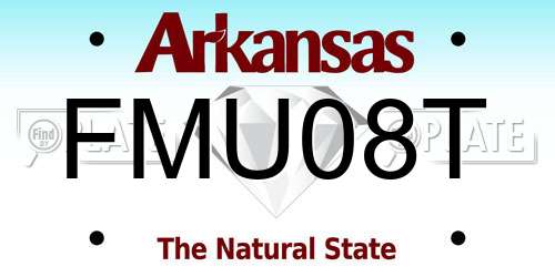 FMU08T Arkansas License Plate