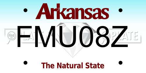 FMU08Z Arkansas License Plate