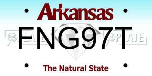 FNG97T Arkansas License Plate