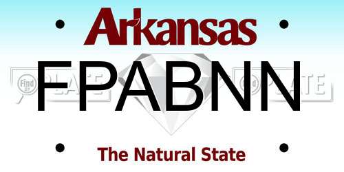 FPABNN Arkansas License Plate
