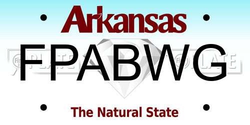 FPABWG Arkansas License Plate