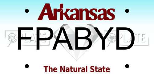 FPABYD Arkansas License Plate