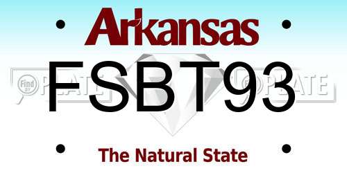 FSBT93 Arkansas License Plate