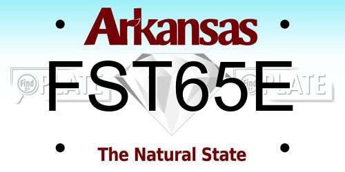 FST65E Arkansas License Plate