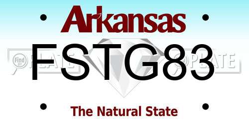 FSTG83 Arkansas License Plate