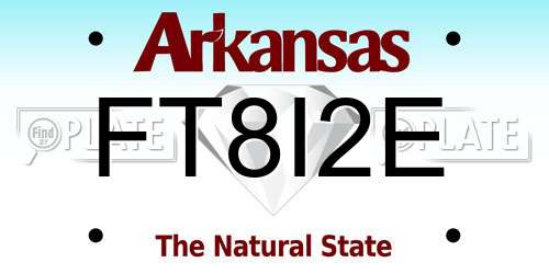 FT8I2E Arkansas License Plate