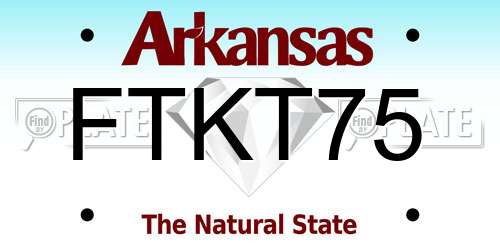 FTKT75 Arkansas License Plate
