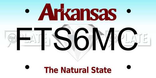 FTS6MC Arkansas License Plate