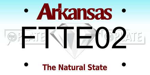 FTTE02 Arkansas License Plate