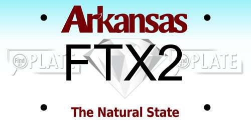 FTX2 Arkansas License Plate