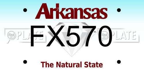 FX570 Arkansas License Plate