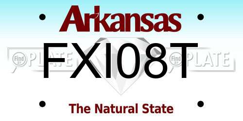 FXI08T Arkansas License Plate