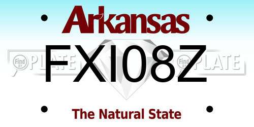 FXI08Z Arkansas License Plate