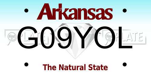 G09YOL Arkansas License Plate