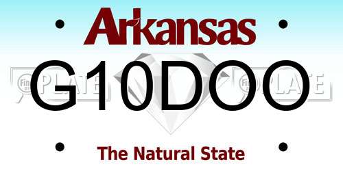 G10DOO Arkansas License Plate