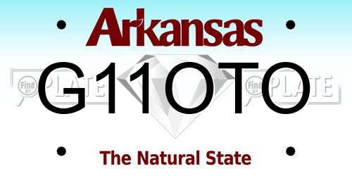 G11OTO Arkansas License Plate