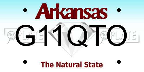 G11QTO Arkansas License Plate