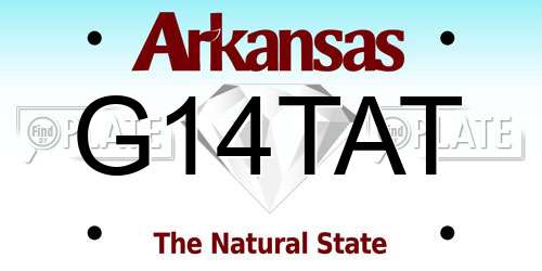G14TAT Arkansas License Plate