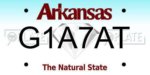 G1A7AT Arkansas License Plate
