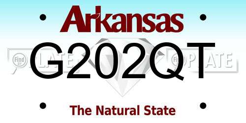 G202QT Arkansas License Plate