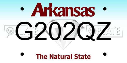 G202QZ Arkansas License Plate
