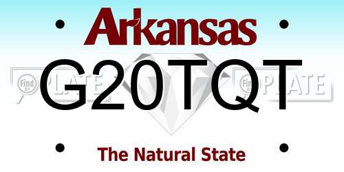 G20TQT Arkansas License Plate