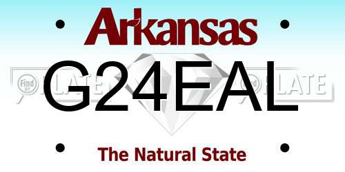 G24EAL Arkansas License Plate