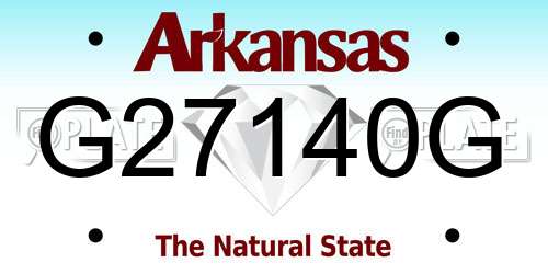 G27140G Arkansas License Plate