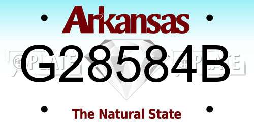 G28584B Arkansas License Plate
