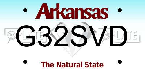 G32SVD Arkansas License Plate