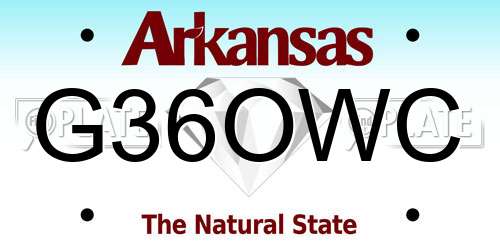 G36OWC Arkansas License Plate