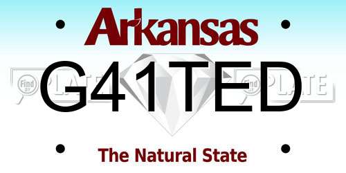 G41TED Arkansas License Plate