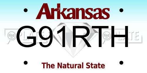 G91RTH Arkansas License Plate