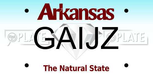 GAIJZ Arkansas License Plate