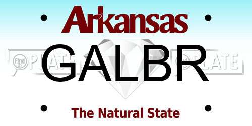 GALBR Arkansas License Plate