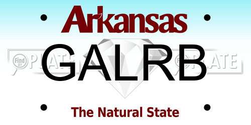 GALRB Arkansas License Plate