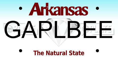 GAPLBEE Arkansas License Plate